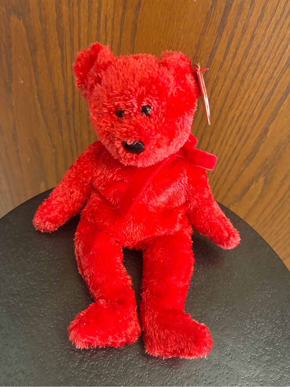 Ty Beanie Baby Sizzle the Red Bear NEW With Tag 2001, Vintage Nostalgic Plush